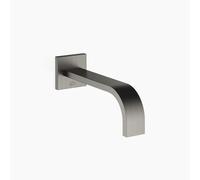 Dornbracht MEM caño de pared para lavabo, sin desagüe, proyección 200 mm, 13800782-99, Color: Platino oscuro mate