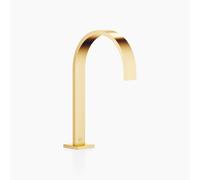 Dornbracht MEM caño de pedestal para lavabo, con juego de desagüe, proyección 200 mm, 13715782-28, Color: latón cepillado
