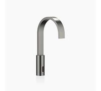 Dornbracht MEM grifería de lavabo con función electrónica de apertura y cierre, sin desagüe automático, funcionamiento con pilas y alimentación eléctrica, 44521782-99, Color: Platino oscuro mate
