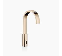 Dornbracht MEM grifería de lavabo con función electrónica de apertura y cierre, sin juego de desagüe, funcionamiento con pilas y alimentación eléctrica, 44521782-47, Color: Champán