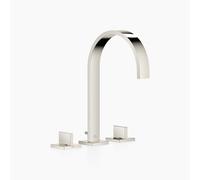 Dornbracht MEM lavabo-batería de tres orificios con rosetas individuales, con