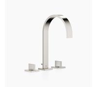 Dornbracht MEM lavabo-batería de tres orificios con rosetas individuales, con