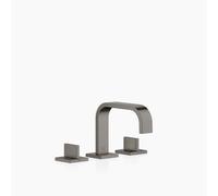 Dornbracht MEM Mezclador de lavabos de tres orificios con juego de desagüe, 165 mm de proyección, 20705782-99, Color: Platino oscuro mate