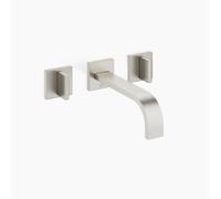 Dornbracht MEM mezclador de pared para lavabo, sin desagüe, proyección 200 mm, kit de montaje final, 36712782-06, Color: Mate platino