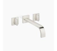 Dornbracht MEM mezclador de pared para lavabo, sin desagüe, proyección de 240 mm, kit de montaje final, 36717782-08, Color: de platino