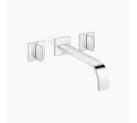 Dornbracht MEM mezclador de pared para lavabo, sin desagüe, proyección de 240 mm, kit de montaje final, 36717782-00, Color: cromado