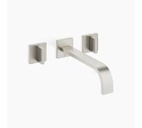 Dornbracht MEM mezclador de pared para lavabo, sin desagüe, proyección de 240 mm, kit de montaje final, 36717782-06, Color: Mate platino