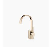 Dornbracht MEM Mezclador monomando de lavabo con juego de desagüe, 165 mm de proyección, 33500782-47, Color: Champán