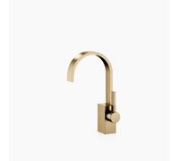 Dornbracht MEM Mezclador monomando de lavabo sin juego de desagüe, 165mm de proyección, 33521782-39, Color: Latón oscuro cepillado