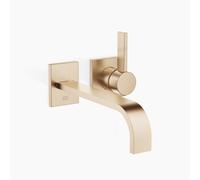 Dornbracht MEM mezclador monomando mural de lavabo sin desagüe automático, proyección 247mm, 36862782-46, Color: Champán cepillado