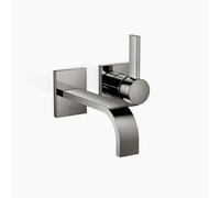 Dornbracht MEM mezclador monomando mural de lavabo sin juego de desagüe, proyección 177mm, 36860782-19, Color: Cromo oscuro