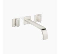 Dornbracht MEM mezclador mural para lavabos sin juego de desagüe, 240 mm de proyección, kit de montaje final, 36717782-08, Color: de platino