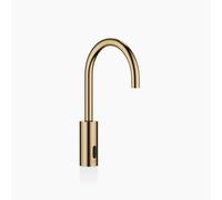 Dornbracht META grifería de lavabo con función electrónica de apertura y cierre sin juego de desagüe, funcionamiento con pilas o baterías, 44521660-39, Color: Latón oscuro cepillado