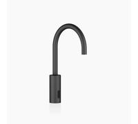 Dornbracht META grifería de lavabo con función electrónica de apertura y cierre sin juego de desagüe, funcionamiento con pilas o baterías, 44521660-33, Color: Negro Mate