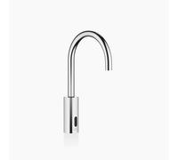 Dornbracht META grifería de lavabo con función electrónica de apertura y cierre sin juego de desagüe, funcionamiento con pilas o baterías, 44521660-00, Color: cromado