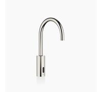 Dornbracht META grifería de lavabo con función electrónica de apertura y cierre sin juego de desagüe, funcionamiento con pilas o baterías, 44521660-08, Color: de platino