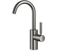 Dornbracht META Mezclador monomando de lavabo sin juego de desagüe, 123 mm de proyección, caño giratorio 360, 33525661-19, Color: Cromo oscuro
