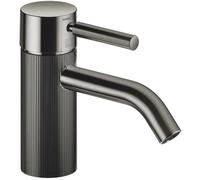 Dornbracht META Mezclador monomando de lavabo sin juego de desagüe, 125 mm de proyección, con estructura Lineare, 33529660-19, Color: Cromo oscuro