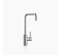 Dornbracht META Mezclador cuadrado de cocina, monomando, 235mm de proyección, para enjuague/rociador profesional, 33826861-93, Color: Cromado cepillado