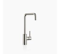 Dornbracht META Mezclador cuadrado de cocina, monomando, 235mm de proyección, para enjuague/rociador profesional, 33826861-06, Color: Platino cepillado