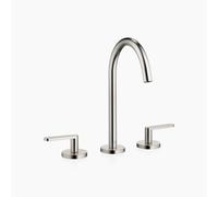 Dornbracht META mezclador de lavabos de tres orificios con juego de desagüe, proyección 168mm, 20713661-06, Color: Mate platino