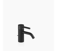 Dornbracht META Mezclador monomando de lavabo con juego de desagüe, 125 mm de proyección, con estructura Lineare, 33504660-33, Color: Negro Mate