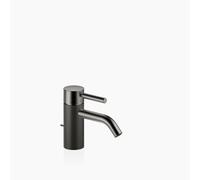 Dornbracht META Mezclador monomando de lavabo con juego de desagüe, 125 mm de proyección, con estructura Lineare, 33504660-99, Color: Platino oscuro mate
