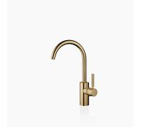 Dornbracht META Mezclador monomando de lavabo con juego de desagüe, proyección 167mm, caños giratorios 360, 33500661-39, Color: Latón oscuro cepillado