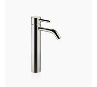 Dornbracht META Mezclador monomando de lavabo con pedestal elevado, sin juego de desagüe, 135 mm de proyección, 33537660-06, Color: Platino cepillado