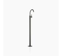 Dornbracht META Mezclador monomando de lavabo con tubo vertical sin juego de desagüe, proyección 202mm, 22584661-99, Color: Platino oscuro mate