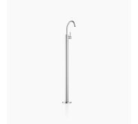 Dornbracht META Mezclador monomando de lavabo con tubo vertical sin juego de desagüe, proyección 202mm, 22584661-93, Color: Cromado cepillado