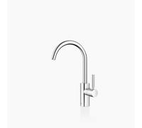 Dornbracht META mezclador monomando de lavabo sin desagüe, 167 mm de proyección, caño giratorio de 360, 33505661-00, Color: cromado