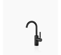 Dornbracht META Mezclador monomando de lavabo sin juego de desagüe, 123 mm de proyección, caño giratorio 360, 33525661-33, Color: Negro Mate