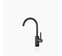 Dornbracht META Mezclador monomando de lavabo sin juego de desagüe, proyección 167 mm, caño giratorio 360, 33505661-33, Color: Negro Mate