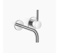 Dornbracht META Mezclador monomando de pared sin desagüe, proyección de 190 mm, con radio de curvatura de 90, 36862660-00, Color: cromado