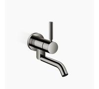 Dornbracht META mezclador monomando mural de lavabo sin juego de desagüe, 185mm de proyección, 36805660-19, Color: Cromo oscuro