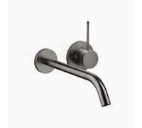 Dornbracht META mezclador monomando mural de lavabo sin juego de desagüe, proyección 250mm, 36861662-99, Color: Platino oscuro mate