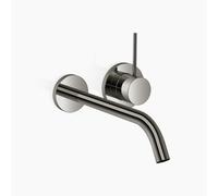 Dornbracht META mezclador monomando mural de lavabo sin juego de desagüe, proyección 250mm, 36861662-19, Color: Cromo oscuro
