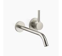 Dornbracht META mezclador monomando mural de lavabo sin juego de desagüe, proyección 250mm, rociador redondo enriquecido con aire, 36861660-06, Color: Mate platino