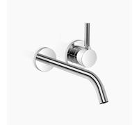 Dornbracht META mezclador monomando mural de lavabo sin juego de desagüe, proyección 250mm, rociador redondo enriquecido con aire, 36861660-00, Color: cromado