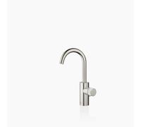 Dornbracht META PURE Mezclador monomando de lavabo con desagüe automático, proyección de 123 mm, caño giratorio de 360°., 33510665-06, Color: Mate platino