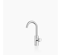 Dornbracht META PURE Mezclador monomando de lavabo con desagüe automático, proyección de 123 mm, caño giratorio de 360°., 33510665-00, Color: cromado
