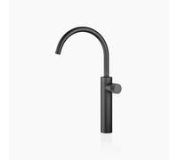 Dornbracht META PURE mezclador monomando de lavabo con pie elevado, sin desagüe automático, proyección de 201 mm, 33534665-33, Color: Negro Mate