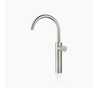 Dornbracht META PURE mezclador monomando de lavabo con pie elevado, sin desagüe automático, proyección de 201 mm, 33534665-06, Color: Mate platino