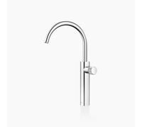 Dornbracht META PURE mezclador monomando de lavabo con pie elevado, sin desagüe automático, proyección de 201 mm, 33534665-00, Color: cromado