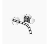 Dornbracht META PURE mezclador monomando de pared para lavabo sin desagüe, proyección de 190 mm, caño fijo, 36860664-00, Color: cromado