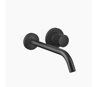 Dornbracht META PURE mezclador monomando de pared para lavabo sin desagüe, proyección de 250 mm, caño fijo, 36861664-33, Color: Negro Mate