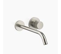 Dornbracht META PURE mezclador monomando de pared para lavabo sin desagüe, proyección de 250 mm, caño fijo, 36861664-06, Color: Mate platino
