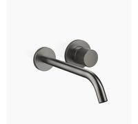 Dornbracht META PURE mezclador monomando mural de lavabo sin juego de desagüe, proyección 250mm, caño fijo, 36861664-99, Color: Platino oscuro mate