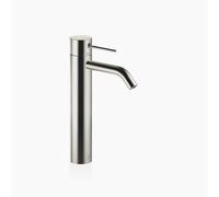 Dornbracht META SLIM mezclador monomando de lavabo, pie elevado, sin juego de desagüe, 135 mm de proyección, 33537662-06, Color: Platino cepillado